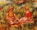 Ренуар Две женщины в траве 1910г